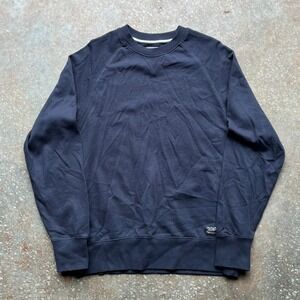 The Stronghold Los Angeles Mens Navy Blue Cotton Raglan Crewneck Sweatshirt M